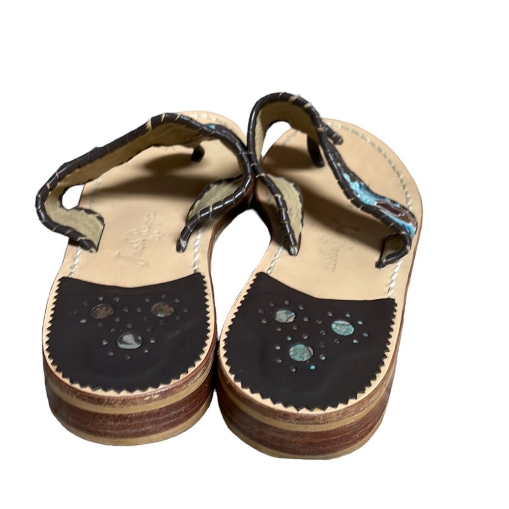 Jack Rogers X Vera Bradley Java Blue Paisley Nava… - image 5